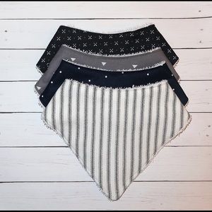 Baby Bandana Bib Set- 4 Pack